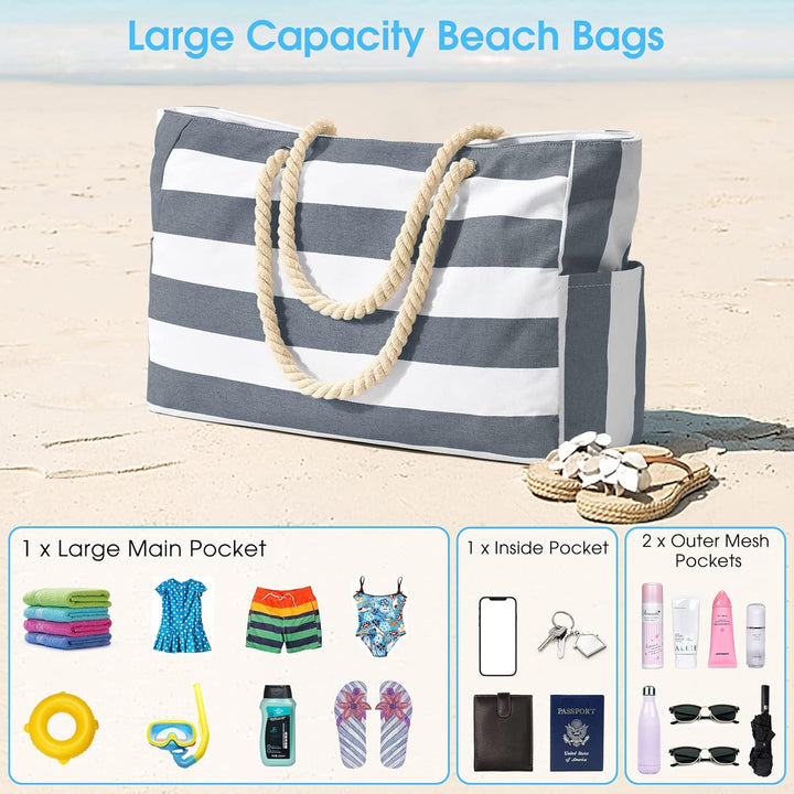 Waterproof Large Tote with Zipped Storage for Work & Play | Kalsten