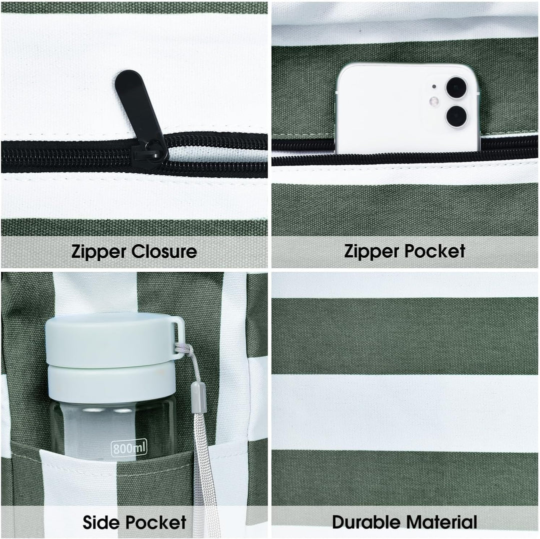 Waterproof Large Tote with Zipped Storage for Work & Play | Kalsten
