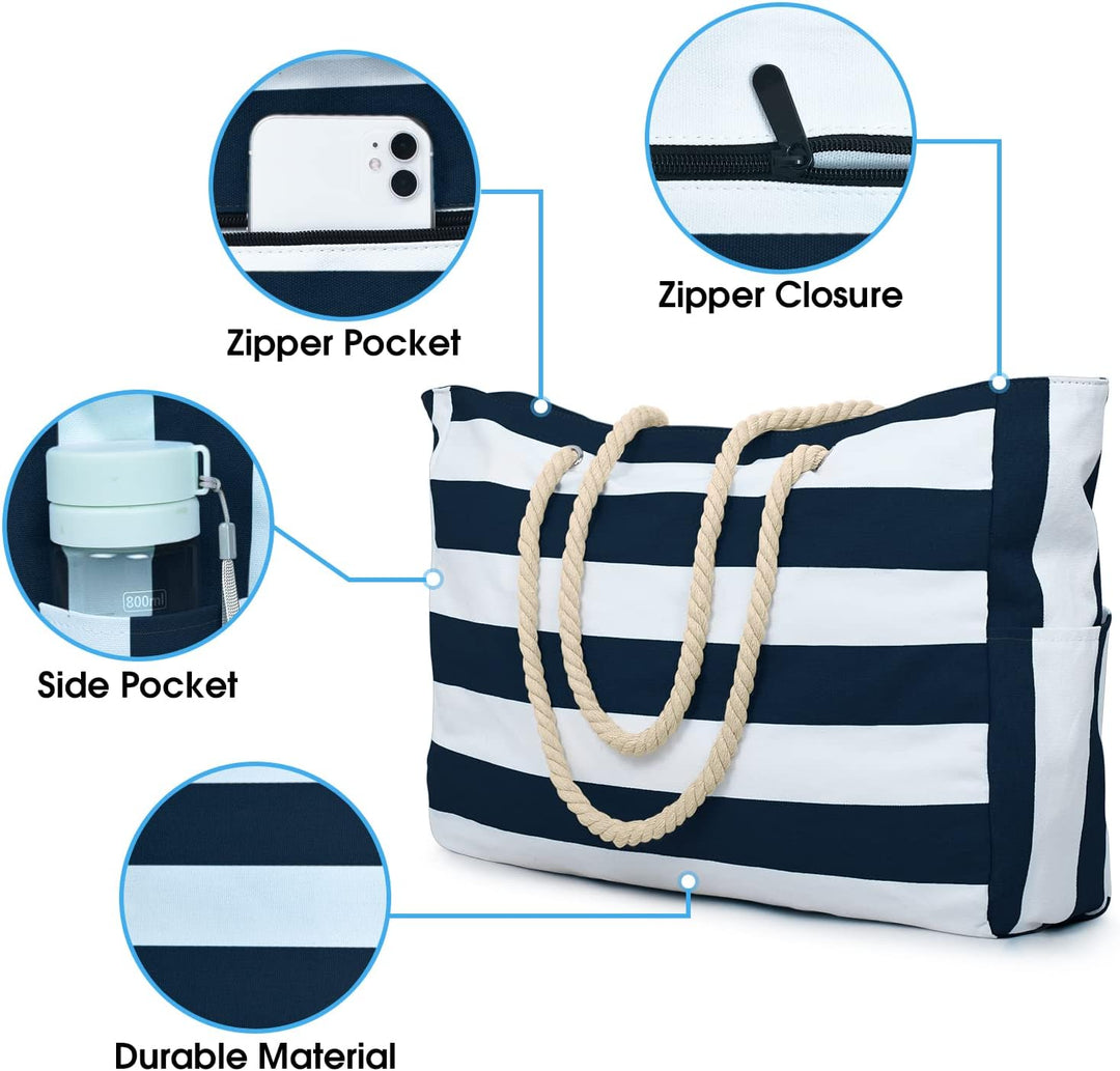 Waterproof Large Tote with Zipped Storage for Work & Play | Kalsten