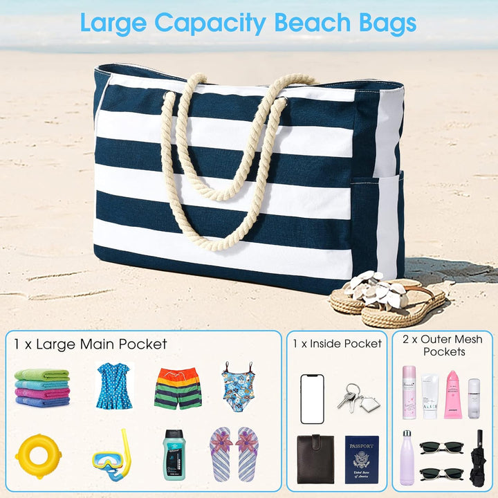 Waterproof Large Tote with Zipped Storage for Work & Play | Kalsten