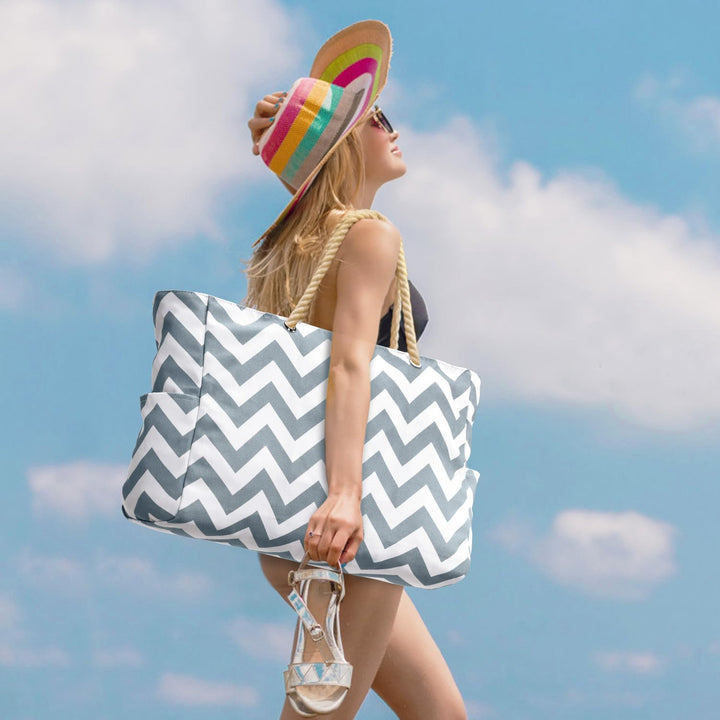 Waterproof Large Tote with Zipped Storage for Work & Play | Kalsten