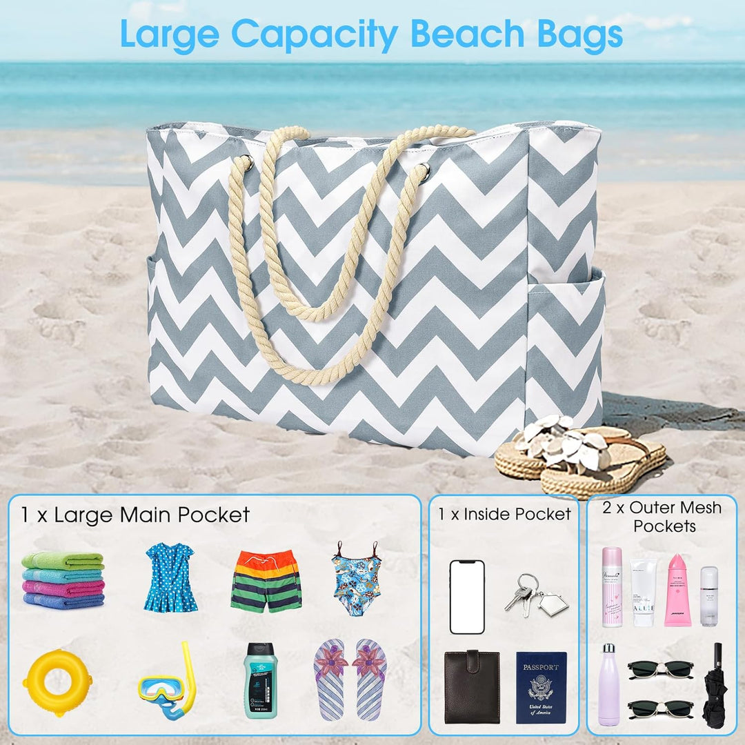 Waterproof Large Tote with Zipped Storage for Work & Play | Kalsten