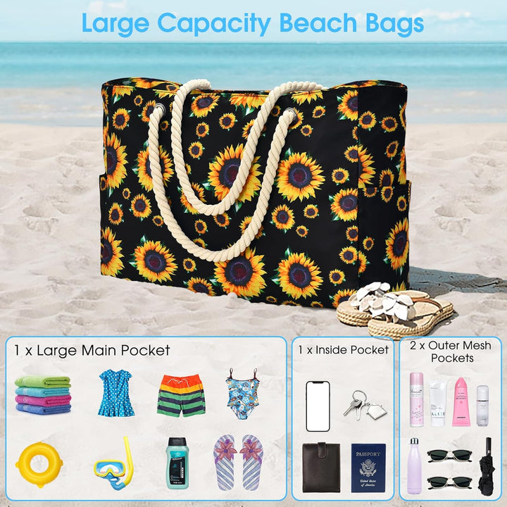 Waterproof Large Tote with Zipped Storage for Work & Play | Kalsten