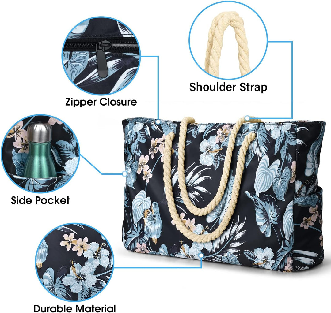 Waterproof Large Tote with Zipped Storage for Work & Play | Kalsten