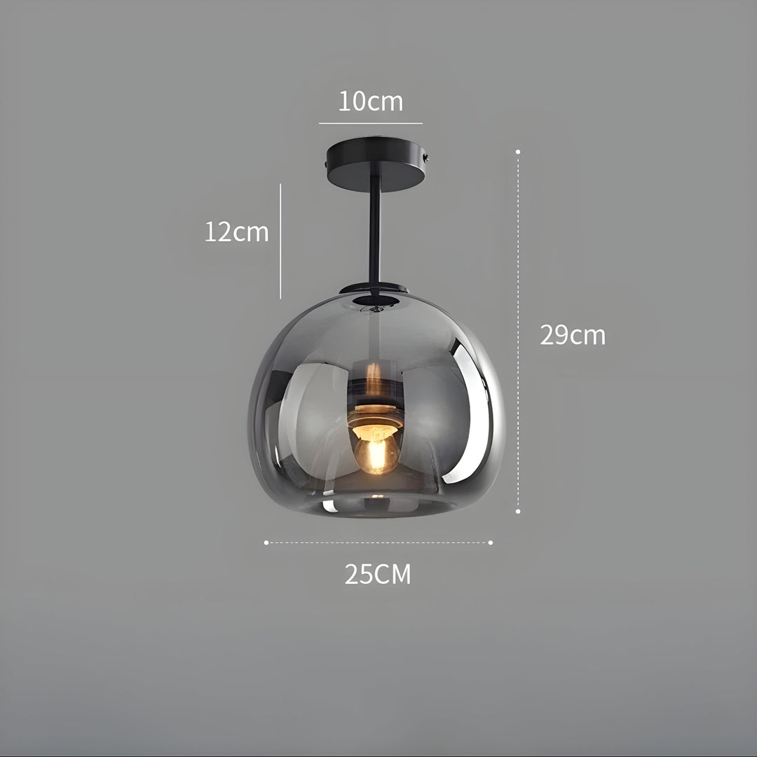 LustroCeil Light - Minimalist Glass Ceiling Light | Kalsten