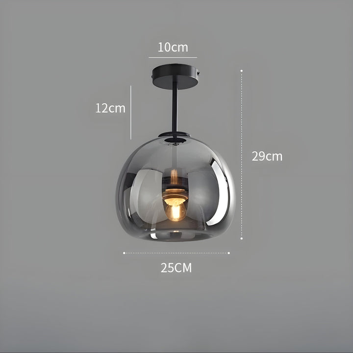 LustroCeil Light - Minimalist Glass Ceiling Light | Kalsten