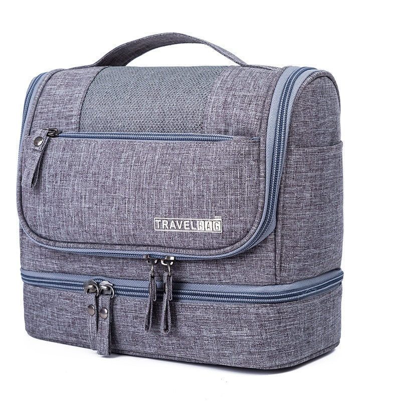 Large-Capacity Hanging Toiletry Bag Organizer – Multi-Compartment Travel Case | Kalsten