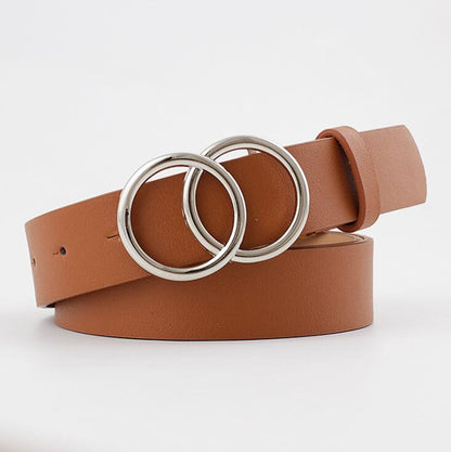 Beltona - Damen-Ledergürtel mit O-Ring-Schnalle - FashionWOLF