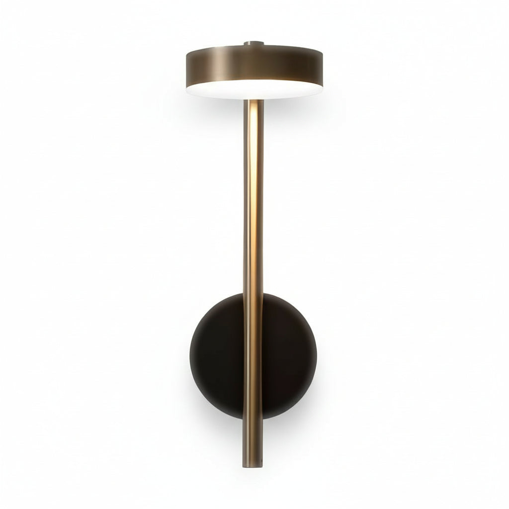 Modern Nordic Adjustable LED Wall Sconce – 350° Rotatable Aluminum Reading Light - 12W, Black & Gold | Kalsten