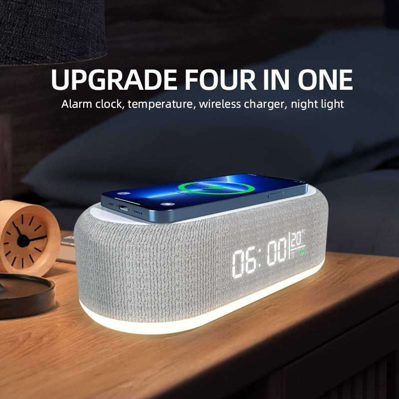 Wireless Charging Station | With Alarm Clock and Temperature Display | Kalsten