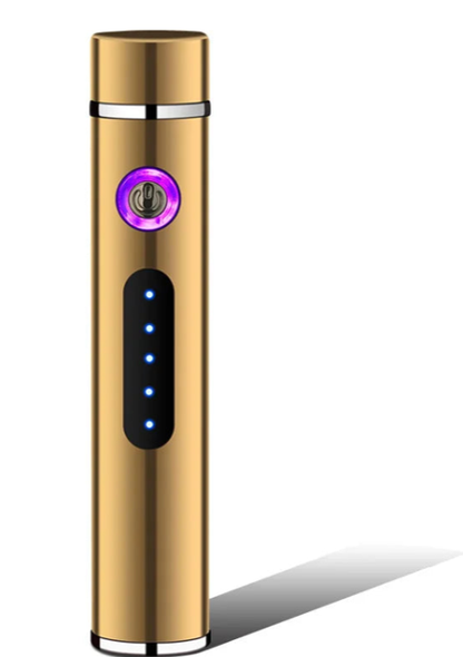 Brehn | Voltrino Cylinder USB Lighter | Double Arc Technology | Rechargeable & Windproof | Premium Metal Casing for Men
