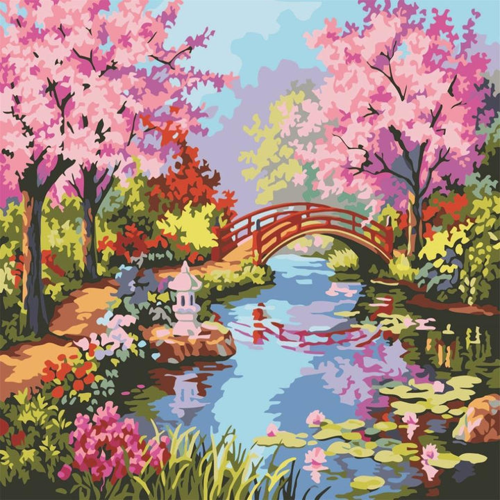 Cherry Blossom - Van-Go Paint-By-Number Kit | Kalsten