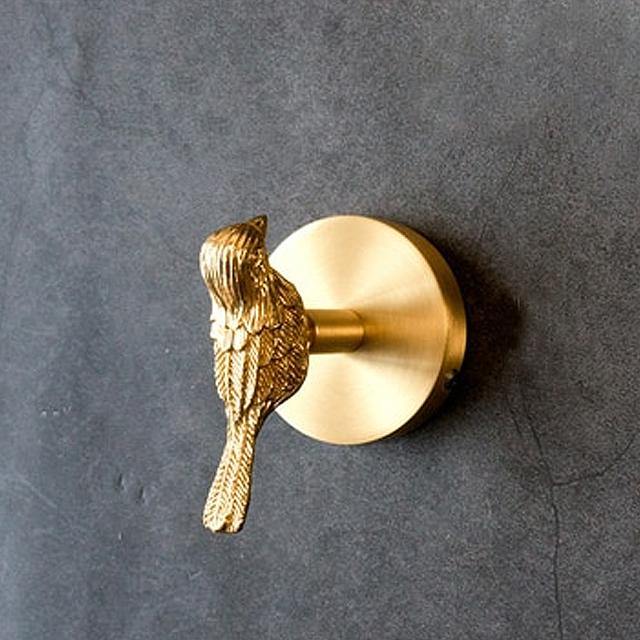 Golden Brass Wall Hooks – Handmade Animal Designs for Stylish Wall Decoration | Kalsten