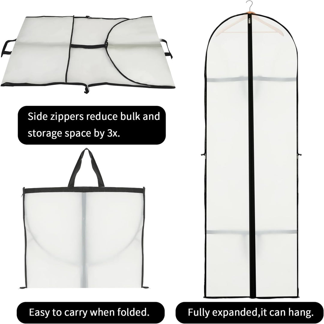 Kalsten | Long Garment Storage Cover – 180cm Dress Bag with Zipper & Window (Buy 1, Get 1 FREE)