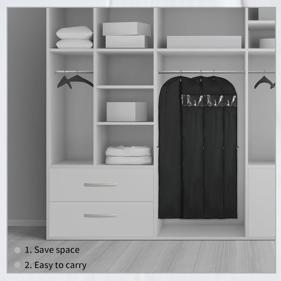 Kalsten | Long Garment Storage Cover – 180cm Dress Bag with Zipper & Window (Buy 1, Get 1 FREE)