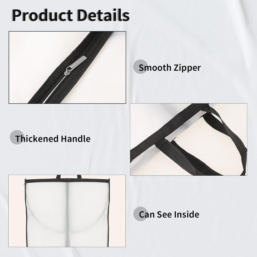Kalsten | Long Garment Storage Cover – 180cm Dress Bag with Zipper & Window (Buy 1, Get 1 FREE)