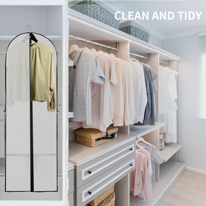 Kalsten | Long Garment Storage Cover – 180cm Dress Bag with Zipper & Window (Buy 1, Get 1 FREE)