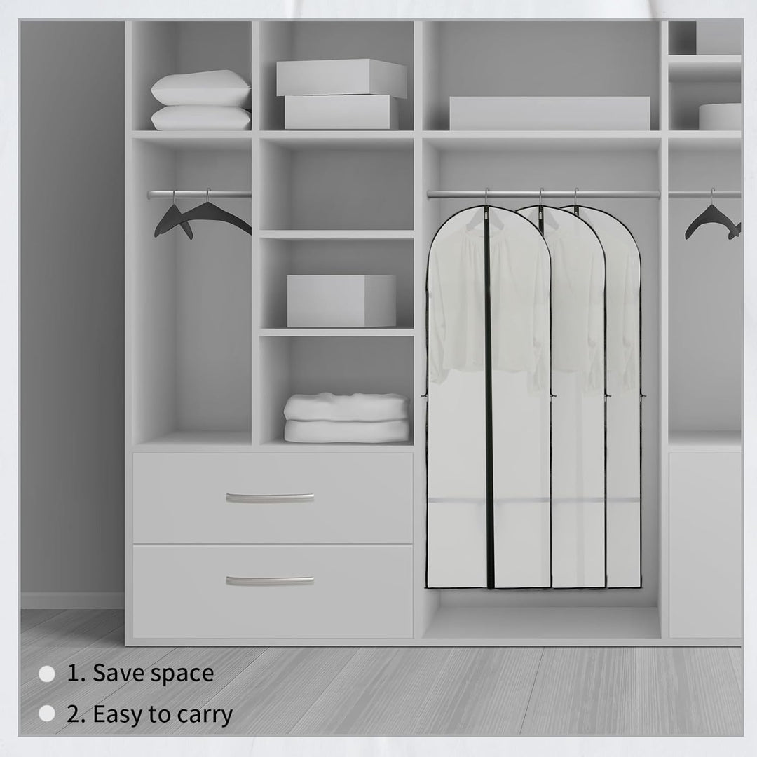 Kalsten | Long Garment Storage Cover – 180cm Dress Bag with Zipper & Window (Buy 1, Get 1 FREE)