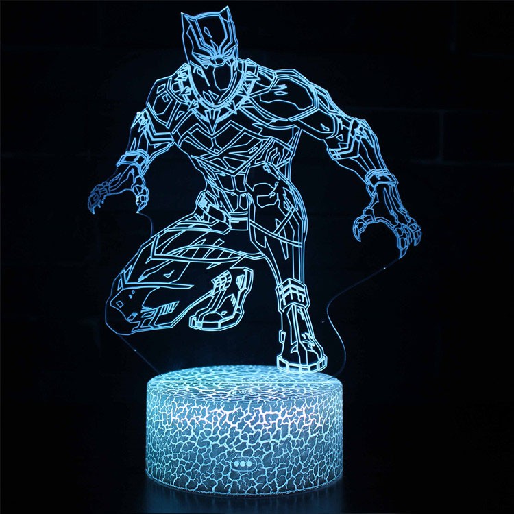 3D Lamp Marvel Black Panther Stealth | Kalsten