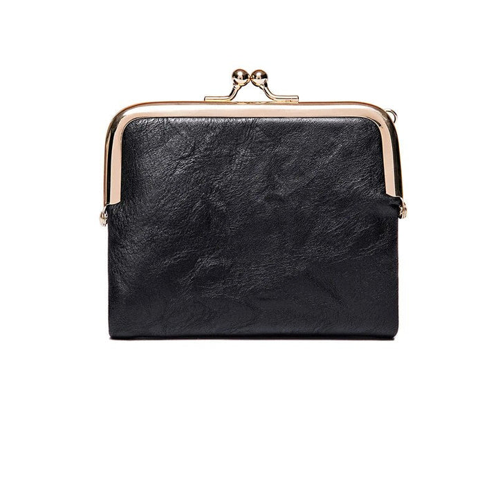 Vintage PU Leather Kiss-Lock Wallet Bag Kalsten