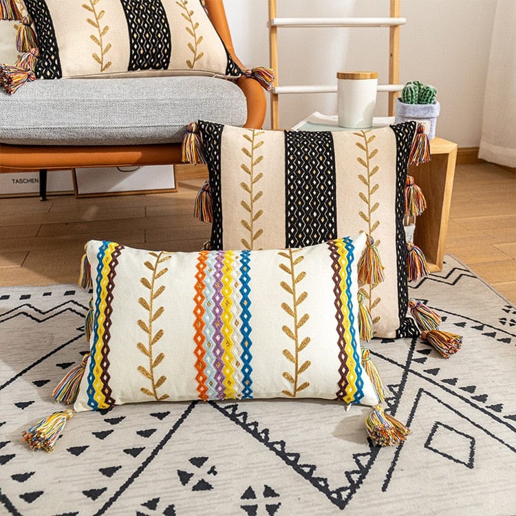 Textured-Tassel Pillowcase | Kalsten