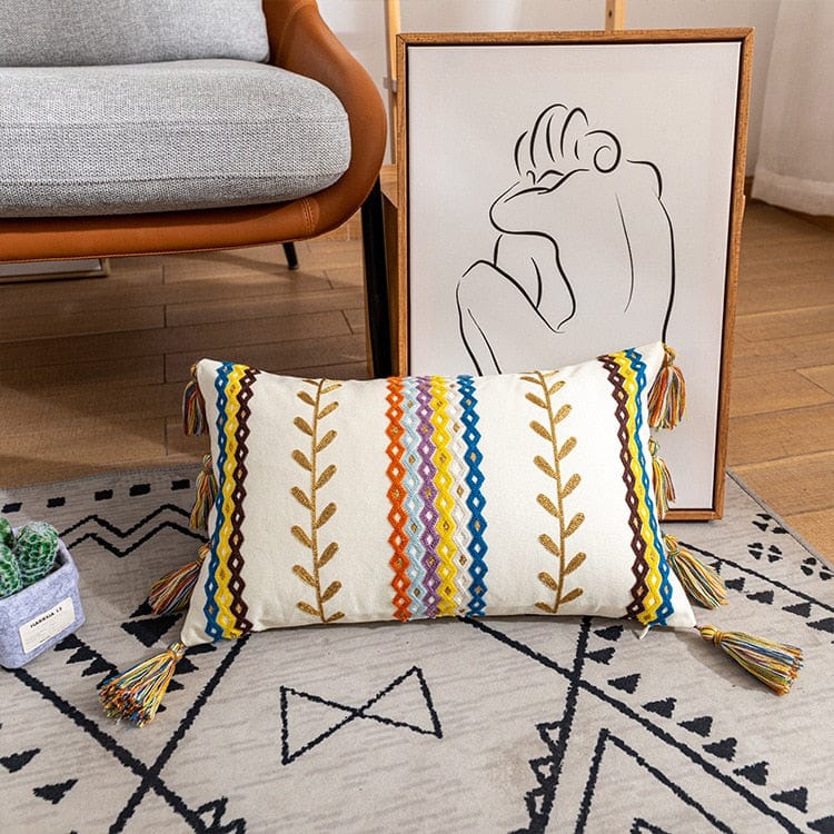 Textured-Tassel Pillowcase | Kalsten