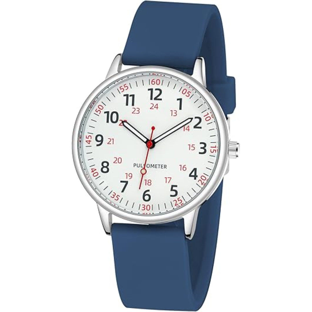 Skanto | Stylish Women's Clip Watch – Waterproof Silicone Fob Watch in Elegant Colors