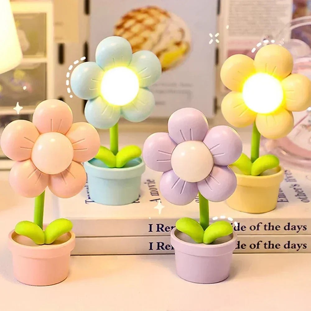 BlossomGlow Small Flower Soothing Table Lamp | Kalsten