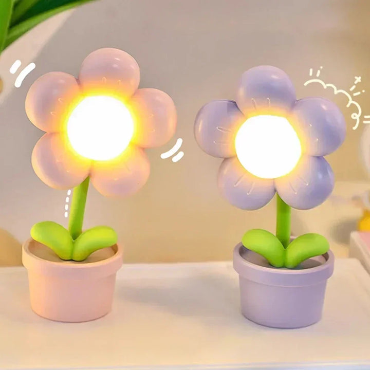 BlossomGlow Small Flower Soothing Table Lamp | Kalsten