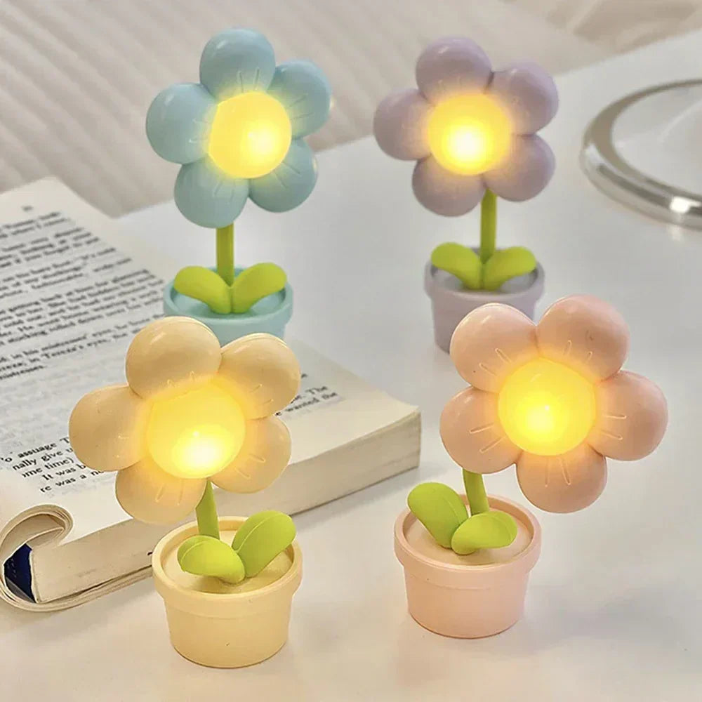BlossomGlow Small Flower Soothing Table Lamp | Kalsten