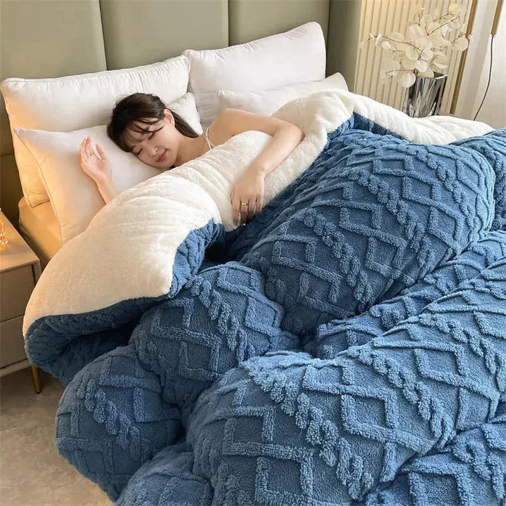 SereneSleep Winter Duvet Cover - Luxury Cashmere Fleece Duvet for Ultimate Winter Comfort Kalsten