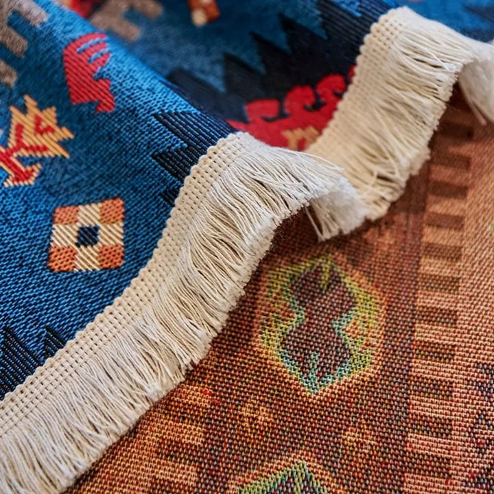 Bohemian Geometric Cotton Area Rug Kalsten