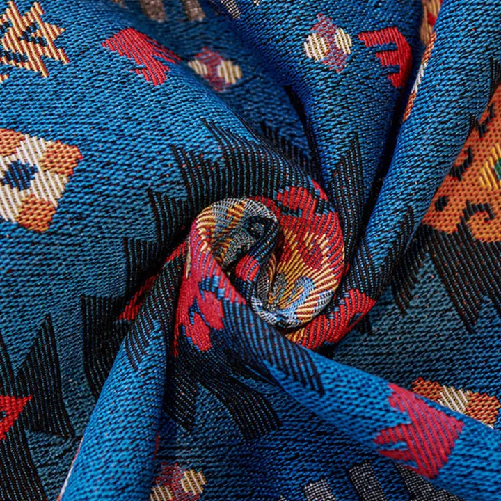 Bohemian Geometric Cotton Area Rug Kalsten