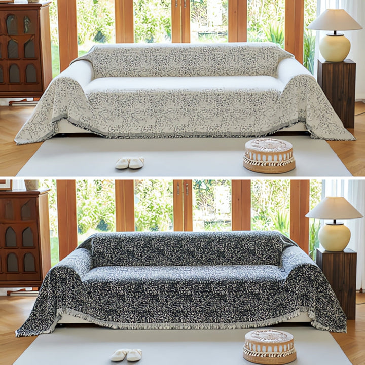 Reversible Boho Cotton Sofa Cover Kalsten