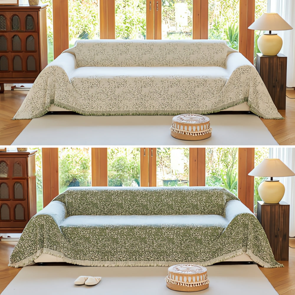 Reversible Boho Cotton Sofa Cover Kalsten