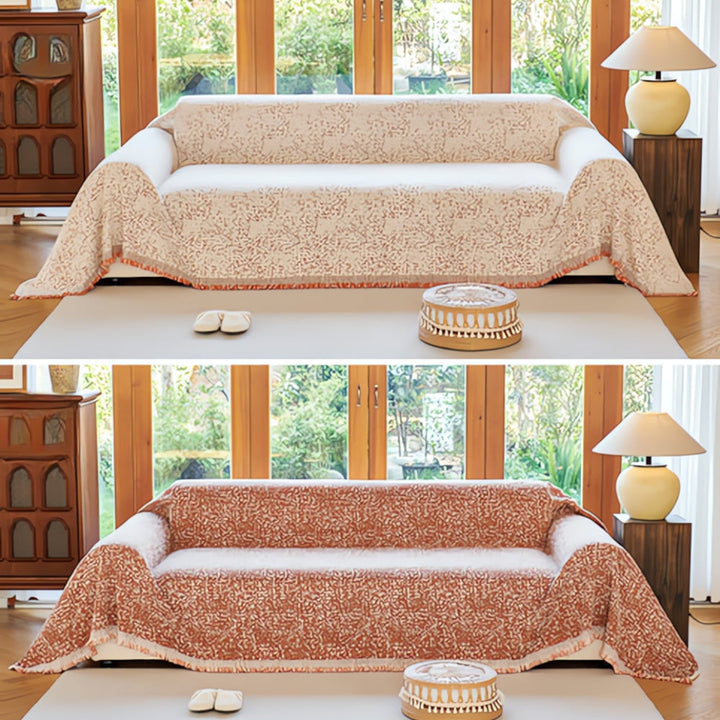 Reversible Boho Cotton Sofa Cover Kalsten
