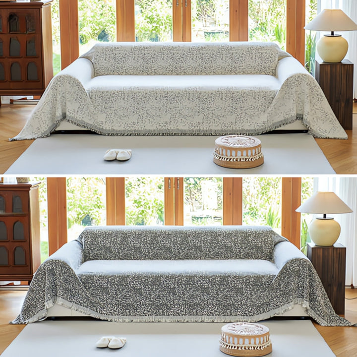 Reversible Boho Cotton Sofa Cover Kalsten