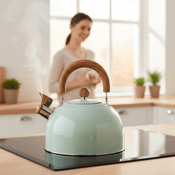 Kalsten | BOILVIA – 3L Whistling Stainless Kettle with Comfort Grip Handle