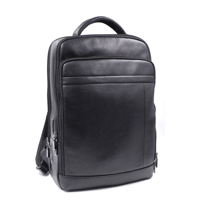 Premium Leather Backpack with Fingerprint Lock – Men’s Anti-Theft Backpack | Kalsten