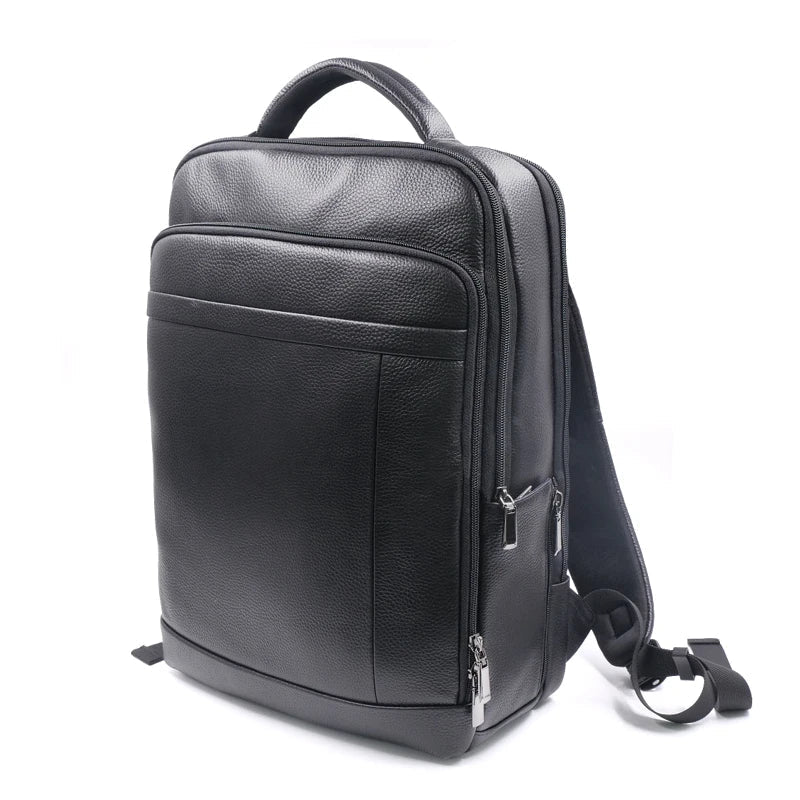 Premium Leather Backpack with Fingerprint Lock – Men’s Anti-Theft Backpack | Kalsten