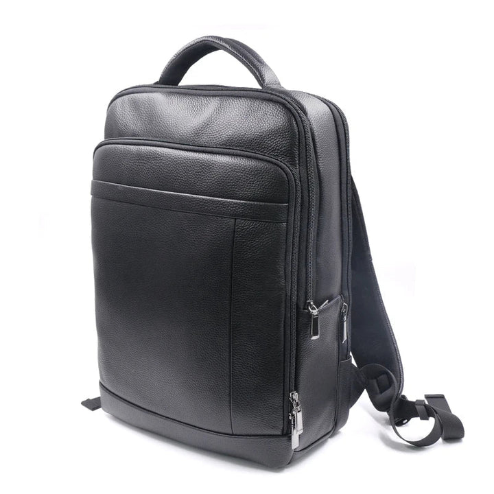 Premium Leather Backpack with Fingerprint Lock – Men’s Anti-Theft Backpack | Kalsten