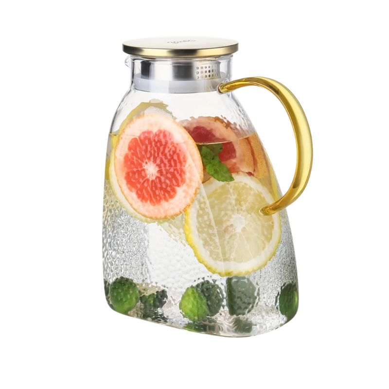 Borosilicate Glass Pitcher With Handle And Lid Ice Tea Glass Pitcher | Kalsten