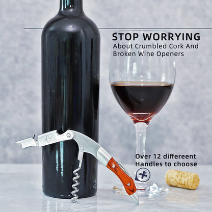 Bottle opener and foil cutter gift for wine lovers wine corkscrew | Karnz