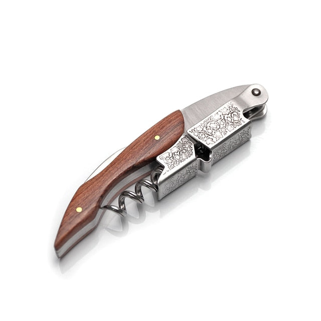 Bottle opener and foil cutter gift for wine lovers wine corkscrew | Karnz