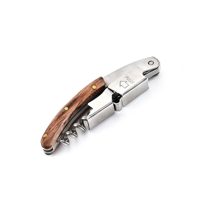 Bottle opener and foil cutter gift for wine lovers wine corkscrew | Karnz