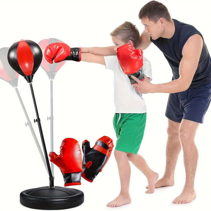 Kalsten | BoksFun JuniorSet – Adjustable Punching Bag with Gloves for Children