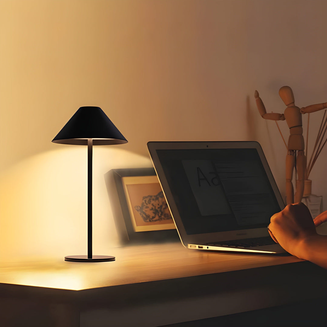 Minimalistic dimmable Touch table lamp - waterproof and rechargeable light Color | Kalsten