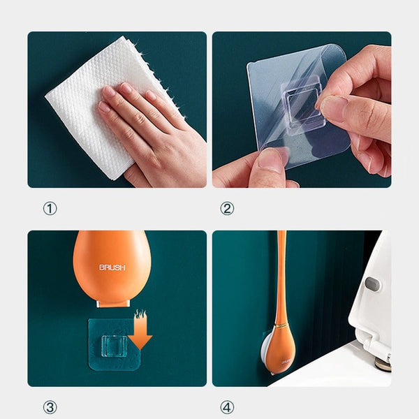 Modernity Household Flexography Silicone Toilet Brush