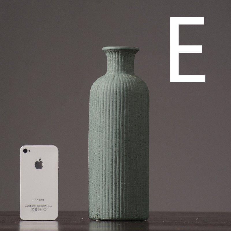 Kalsten | Brown Beige Gray Ceramic Flower Vase Pot │ Home Decoration Item