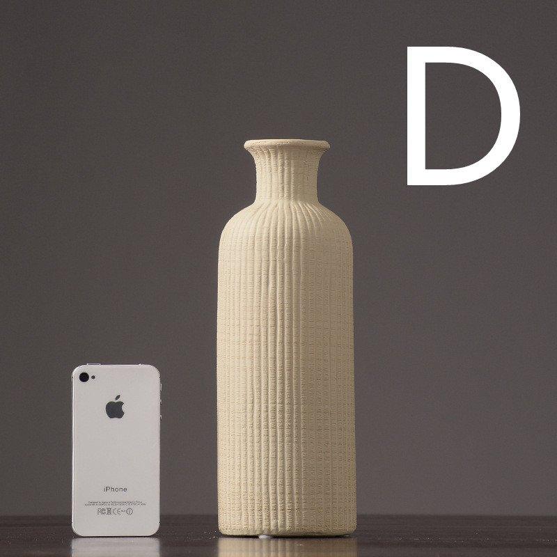 Kalsten | Brown Beige Gray Ceramic Flower Vase Pot │ Home Decoration Item